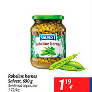 Allahindlus - Roheline hernes salvest, 690 g