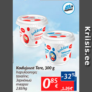 Allahindlus - Kodujuust Tere, 300 g