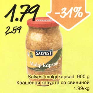 Allahindlus - Salvest mulgi kapsad, 900 g