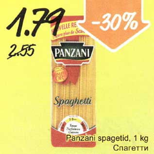 Allahindlus - Panzani spagetid, 1 kg