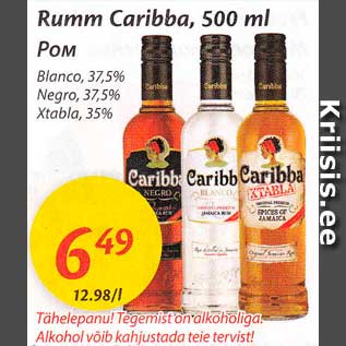 Allahindlus - Rumm Caribba, 500 ml