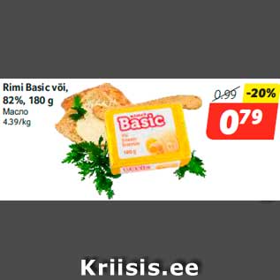 Allahindlus - Rimi Basic või, 82%, 180 g