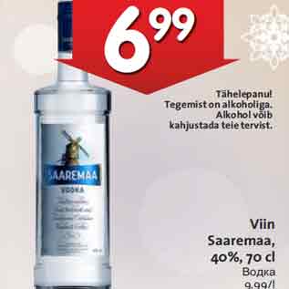 Allahindlus - Viin Saaremaa, 40%, 70 cl