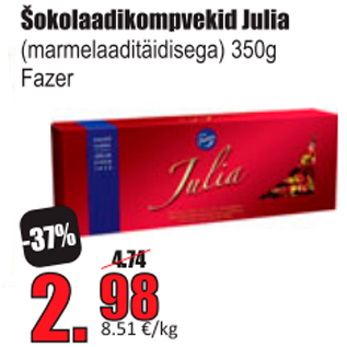 Allahindlus - Šokolaadikompvekid Julia