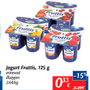 Allahindlus - Jogurt Fruttis, 125 g