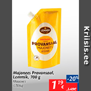 Allahindlus - Majonees Provansaal, Lemmik, 700 g