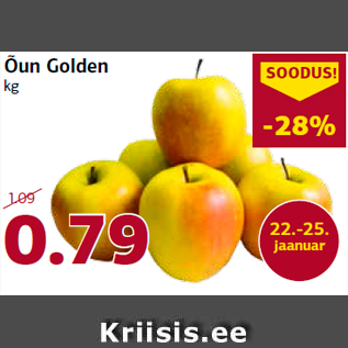 Allahindlus - Õun Golden kg