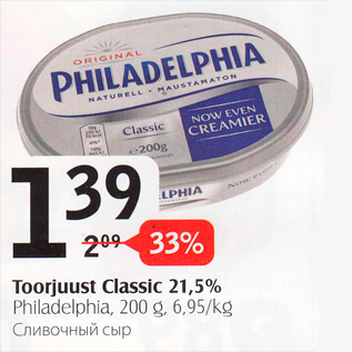 Allahindlus - Toorjuust Classic 21,5%