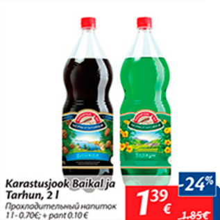 Allahindlus - Karastusjook Baikal ja Tarhun, 2 l