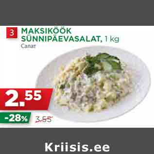 Allahindlus - MAKSIKÖÖK SÜNNIPÄEVASALAT, 1 kg