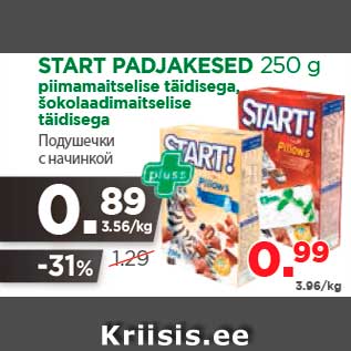 Allahindlus - START PADJAKESED 250 g