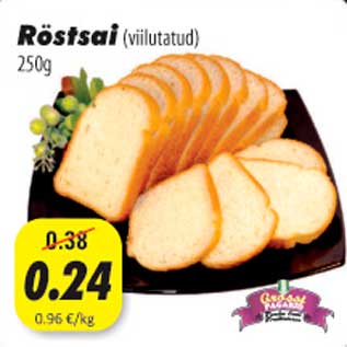 Allahindlus - Röstsai (viilutatud) 250g