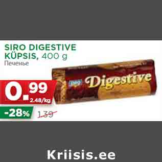 Allahindlus - SIRO DIGESTIVE KÜPSIS, 400 g