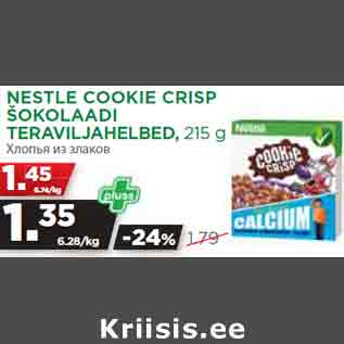 Allahindlus - NESTLE COOKIE CRISP ŠOKOLAADI TERAVILJAHELBED, 215 g