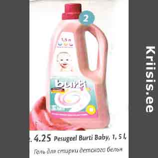 Allahindlus - Pesugeel Burti Baby, 1,5 l