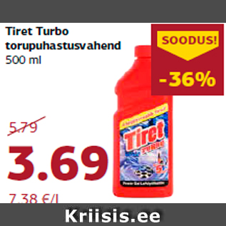 Allahindlus - Tiret Turbo torupuhastusvahend 500 ml