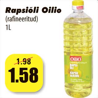 Allahindlus - Rapsiõli Oilio