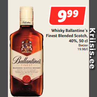 Allahindlus - Whisky Ballantine´s Finest Blended Scotch, 40%, 50 cl