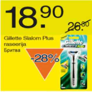 Allahindlus - Gillette Slalom Plus raseeria