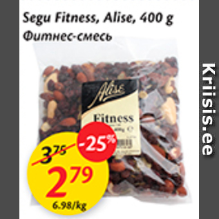 Allahindlus - Segu Fitness, Alise, 400 g