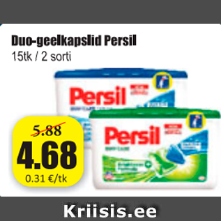 Allahindlus - Duo-geelkapslid Persil