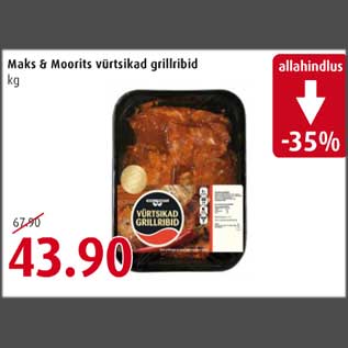 Allahindlus - Maks&Moorits grillribid