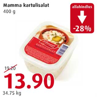 Allahindlus - Mamma kartulisalat