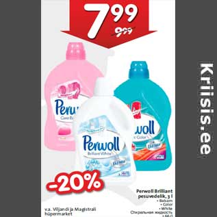 Allahindlus - Perwoll Brilliant pesuvedelik, 3 l