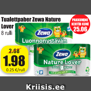 Allahindlus - Tualettpaber Zeva Nature Lover