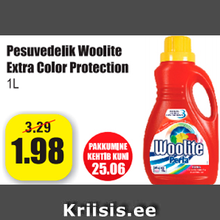 Allahindlus - Pesuvedelik Woolite Extra Color Protection 1 l