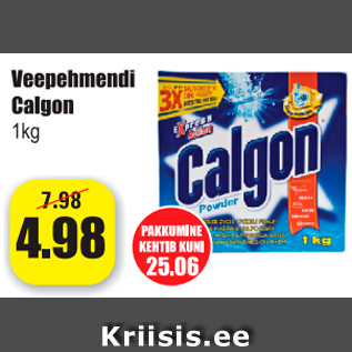 Allahindlus - Veepehmendi Calgon 1 kg