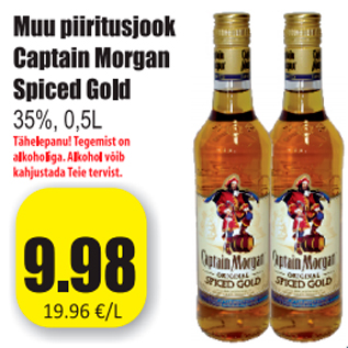 Allahindlus - Muu piiritusjook Captain Morgan Spiced Gold