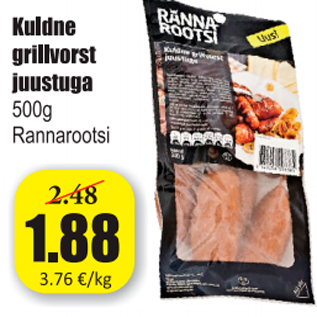 Allahindlus - Kuldne grillvorst juustuga