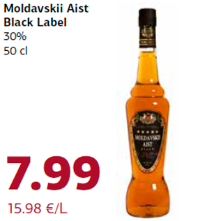 Allahindlus - Moldavskii Aist Black Label