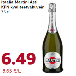 Allahindlus - Itaalia Martini Asti KPN kvaliteetvahuvein 75 cl