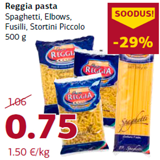 Allahindlus - Reggia pasta