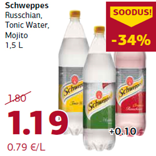 Allahindlus - Schweppes