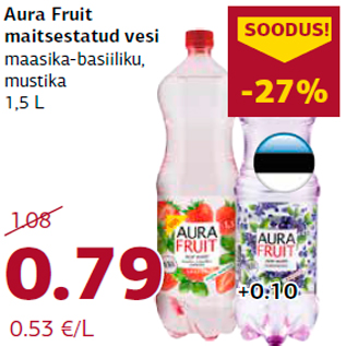 Allahindlus - Aura Fruit maitsestatud vesi