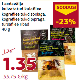 Allahindlus - Leedevälja kuivatatud kalafilee