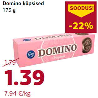 Allahindlus - Domino küpsised 175 g