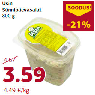 Allahindlus - Usin Sünnipäevasalat 800 g