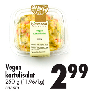 Allahindlus - Vegan kartulisalat