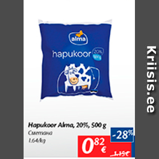 Allahindlus - Hapukoor Alma, 20%, 500 g