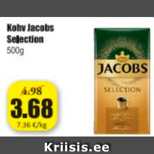 Allahindlus - Kohv Jacobs Selection 500 g