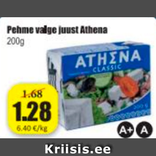 Allahindlus - Pehme valge juust Athena 200 g