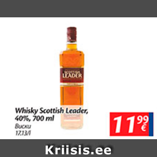 Allahindlus - Whisky Scottish Leader, 40%, 700 ml