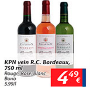 Allahindlus - KPN vein R.C. Bordeaux, 750 ml