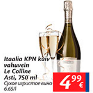 Allahindlus - Itaalia KPN kuiv vahuvein Le Colline Asti, 750 ml