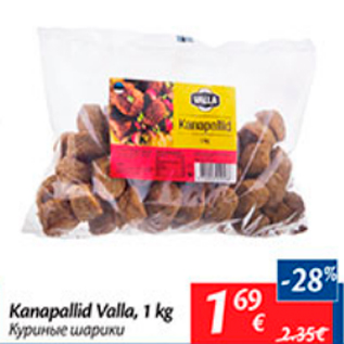 Allahindlus - Kanapallid Valla, 1 kg