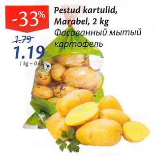 Allahindlus - Pestud kartulid Marabel, 2 kg